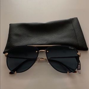 QUAY Dark teal high key rimless minis